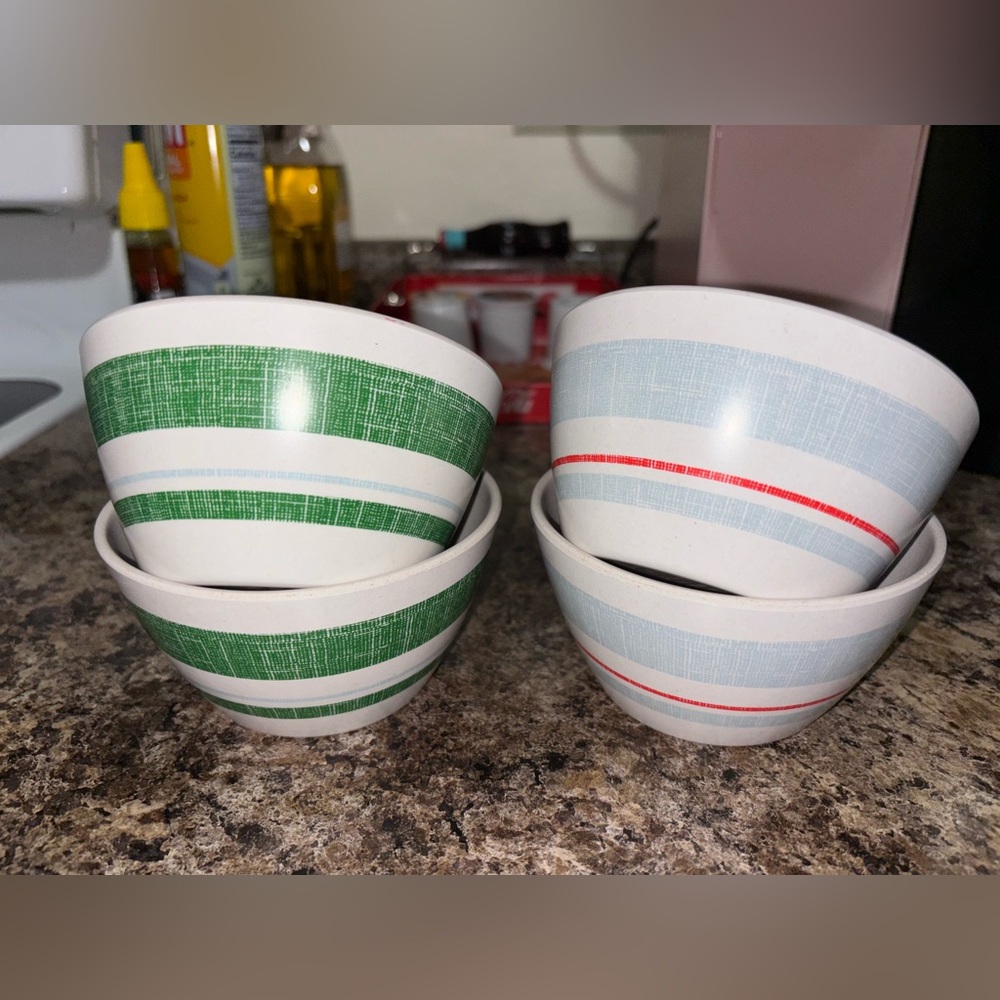 Hearth & Hand Dining Plaid Melamine Bowls